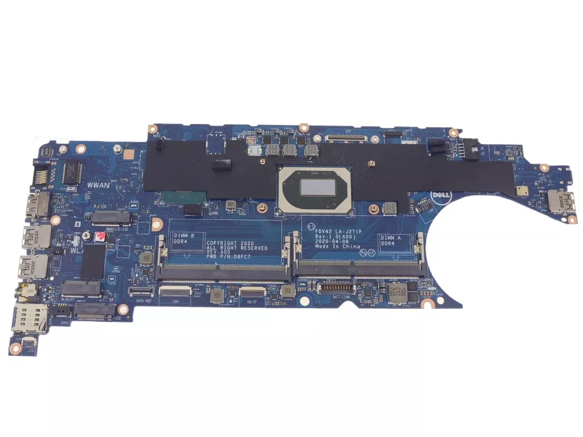PLACA MADRE PARA DELL LATITUDE 5411 LA-J271P 3NGP6 03NGP6 CON CPU I5-10400H DE 2,6 GHZ  (USADO)